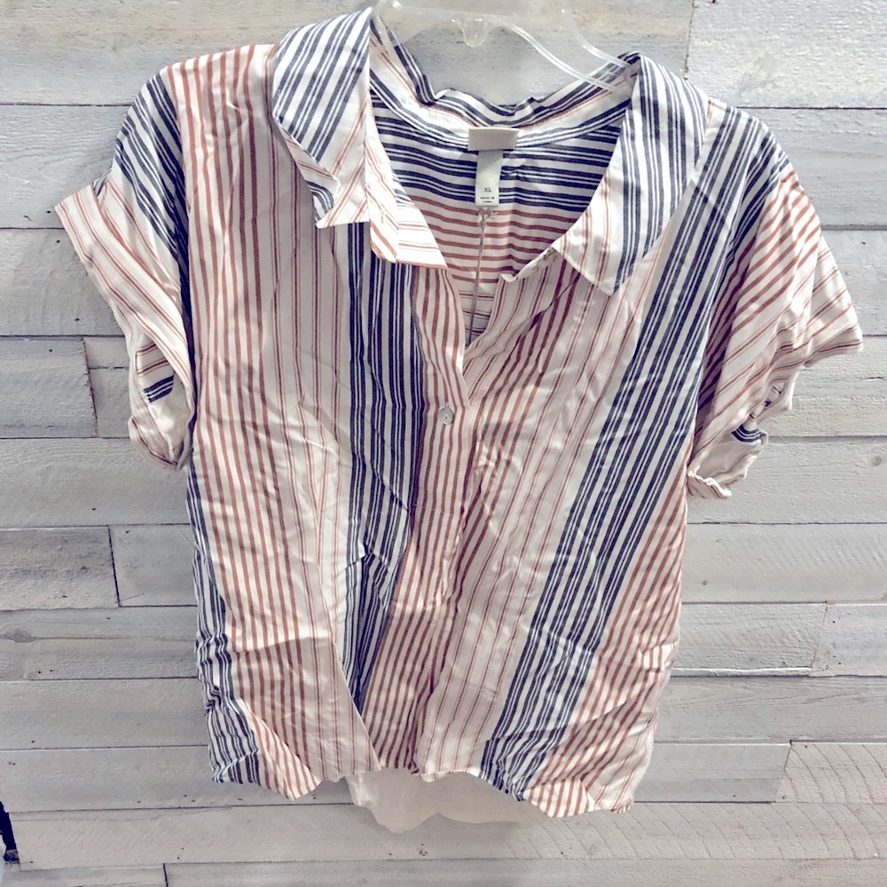 A New Day Button Up Blouse